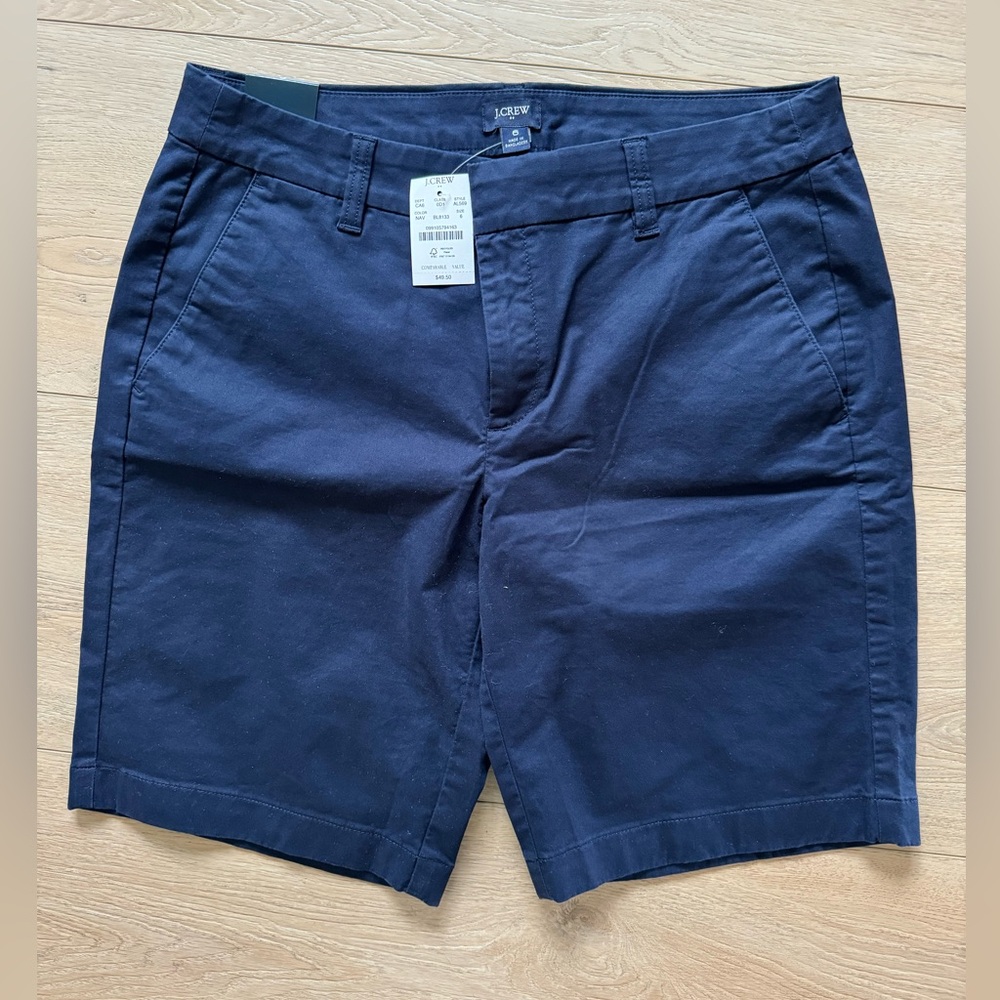 J.Crew navy women’s shorts. NWT. Size 6.